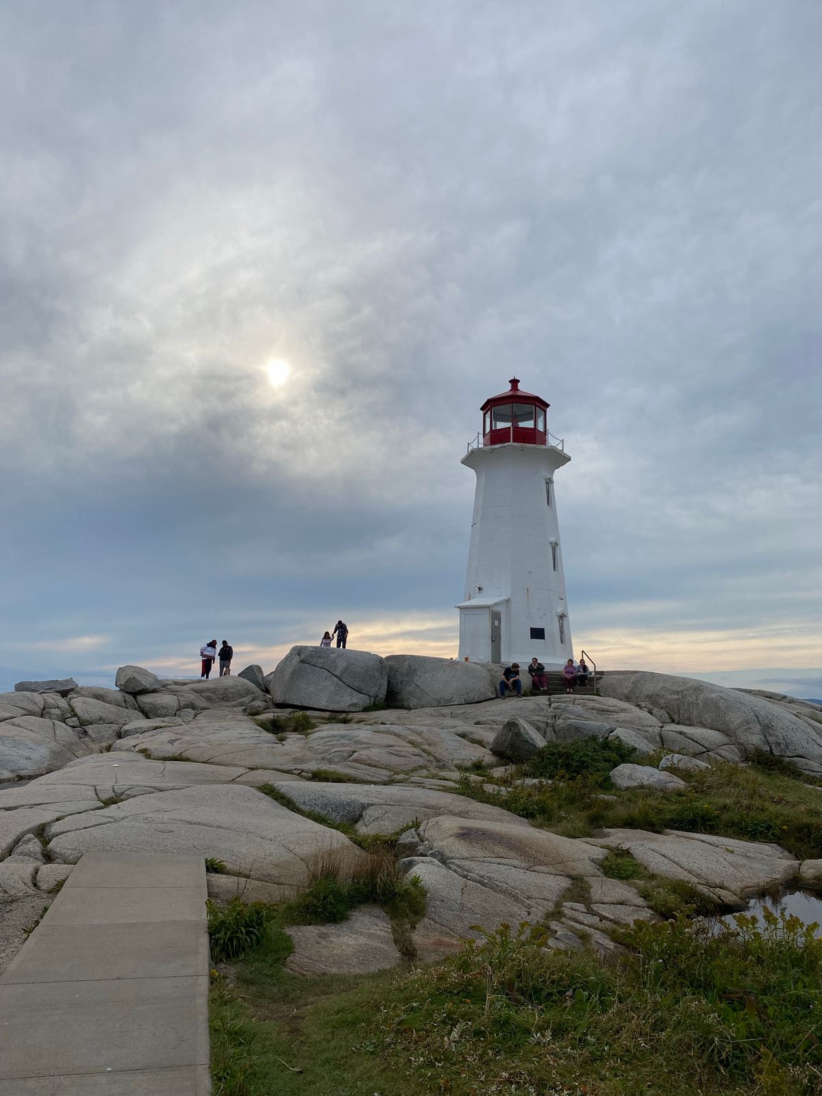 Peggy's Cove lighthouse and granite coastline near Halifax, Nova Scotia