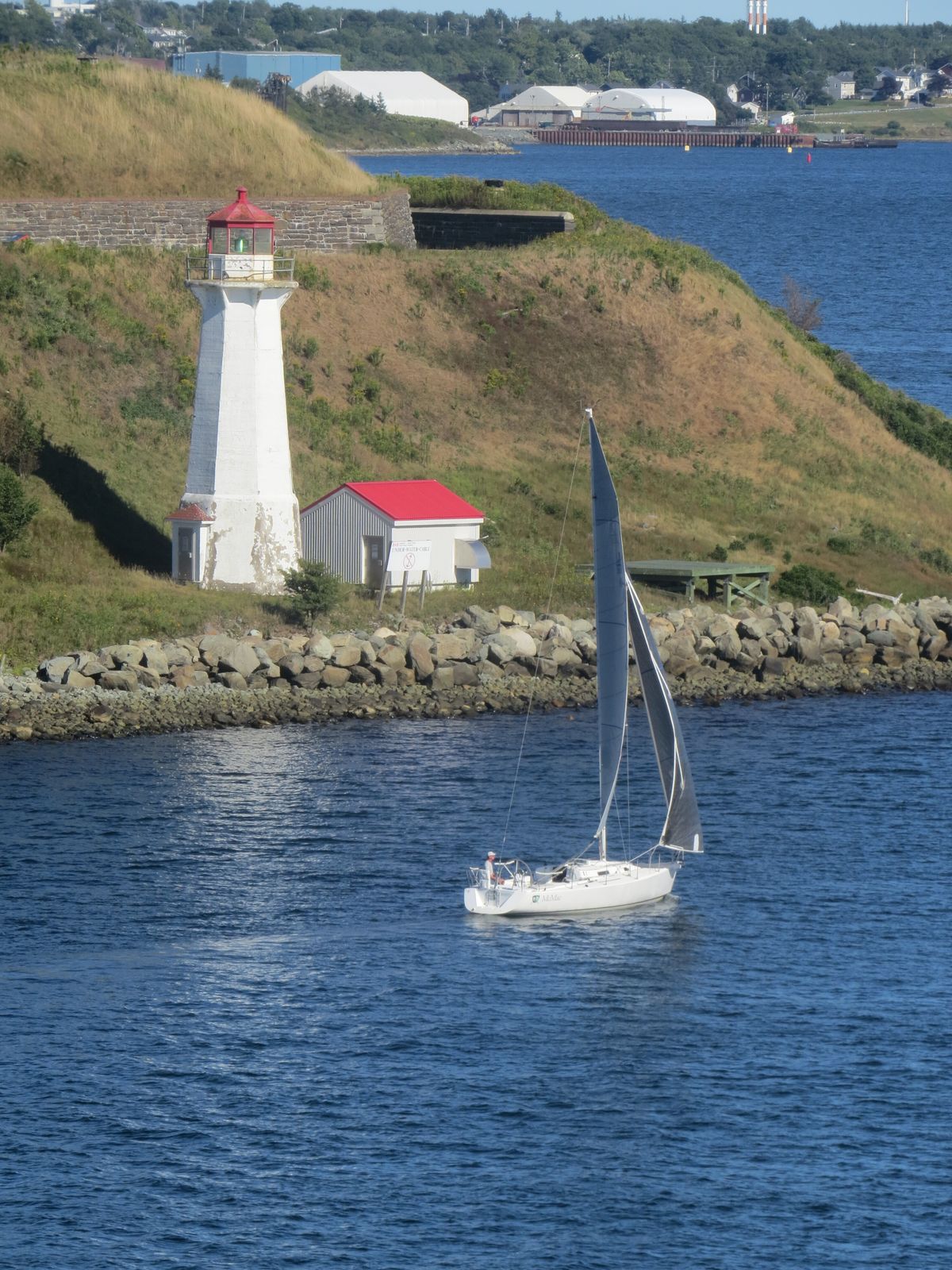 Halifax harbour boardwalk and Historic Properties warehouses along the waterfront